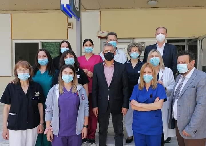 Κοντά στους εργαζόμενους του ΓΝΛ ο Κώστας Αγοραστός